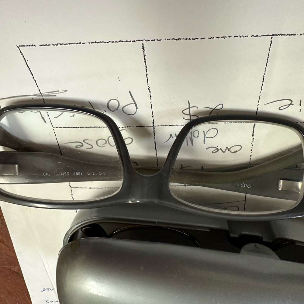 Frames of reading glasses in pristine  condition